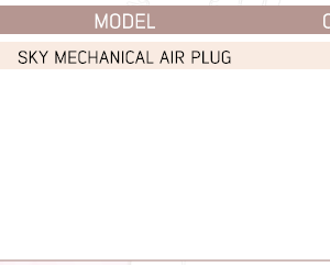 Sky Mechanical Air Plug
